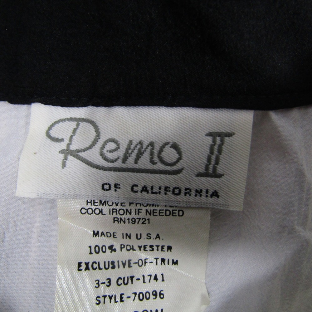 Vintage Remo II Sweatshirt Womens Large White V Stripe Pullover Made USA 80s - Picture 2 of 8